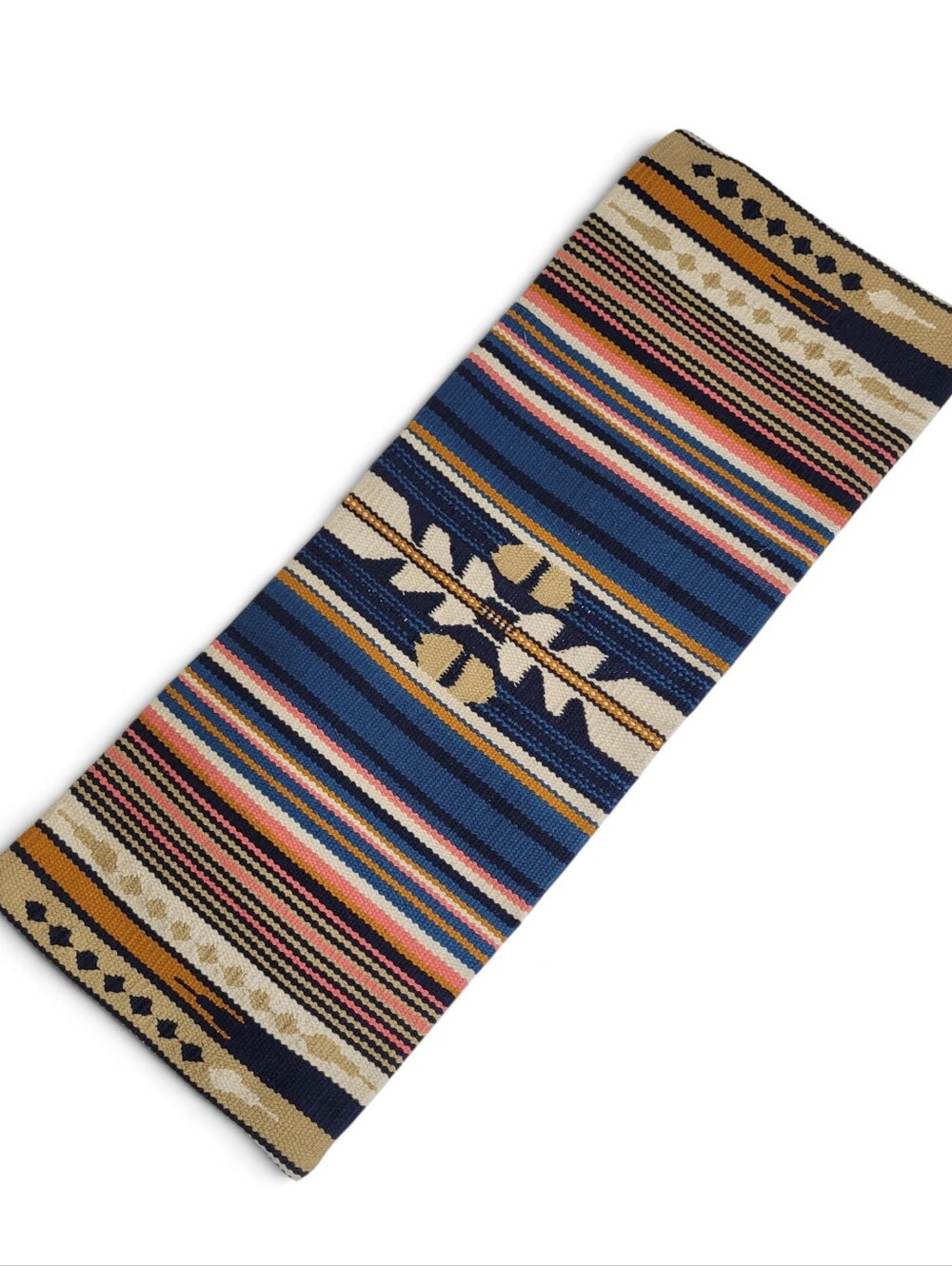 West Elm Woven Baja Bolster Lumbar Pillow Cover Aztec Southwestern 14x36